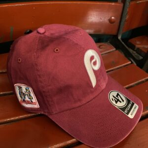 PHIL AND PHILLIS SIDE PATCH Philadelphia Phillies Cooperstown Cardinal Sure Shot Clean Up