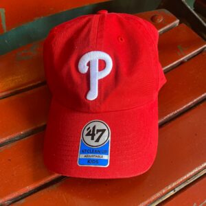 Philadelphia Phillies Racer Red KIDS Clean Up Adjustable Cap